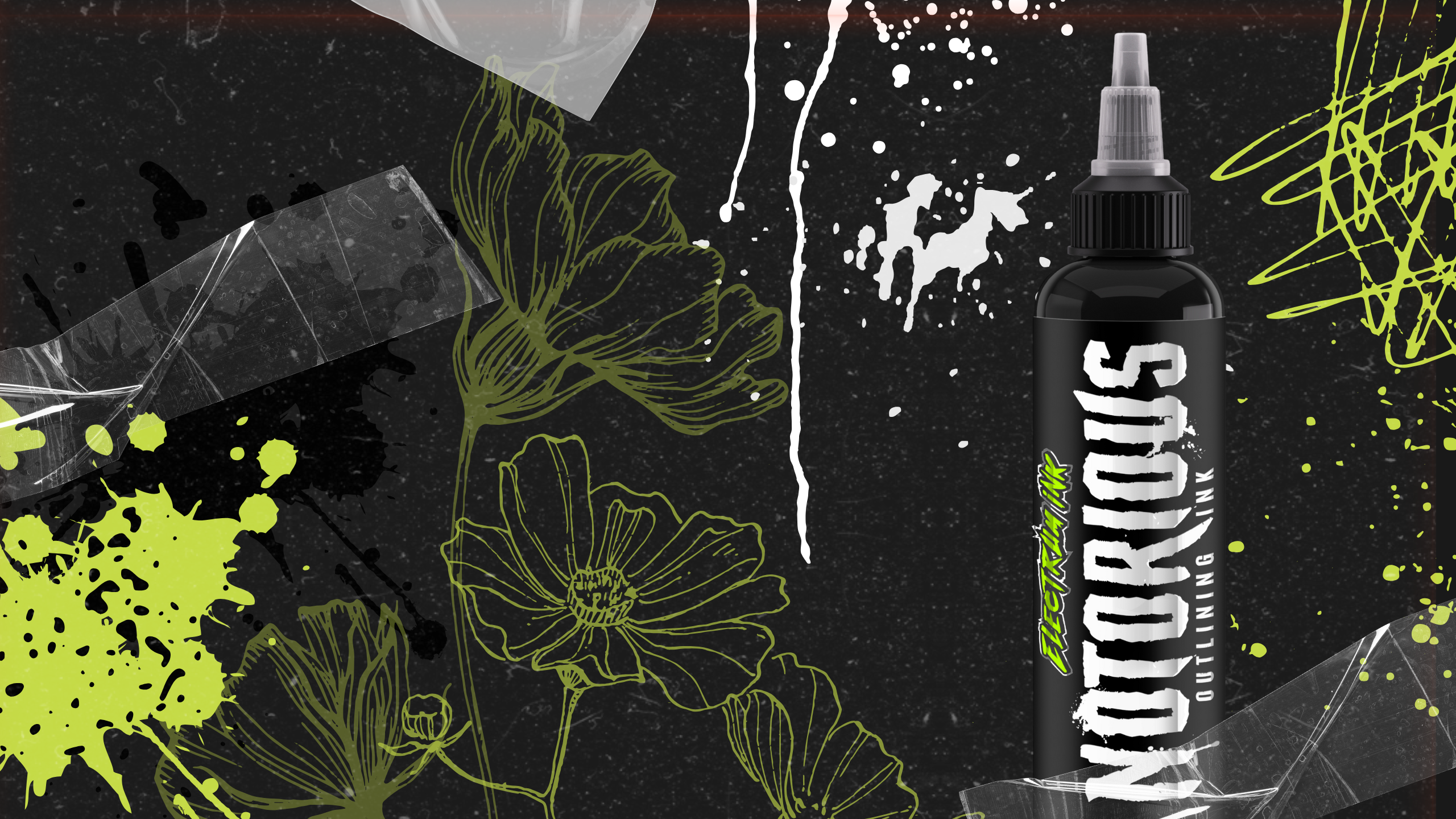 Electrum Ink Black Tattoo Ink Collection – deep black inks for linework, shading, and solid fills.