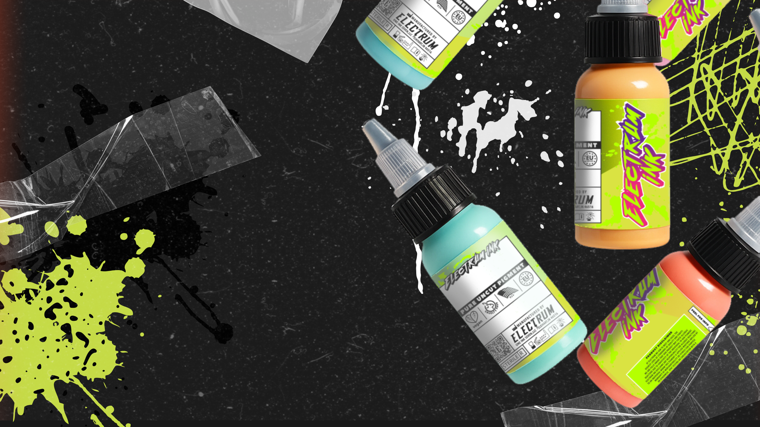 lectrum Ink Tattoo Ink Sets – professional tattoo ink collections including Cowpoke, Flesh Tone, Kawaii Pastel, Neomecha, Grey Wash, Opaque, Daydream, and Starter Sets.