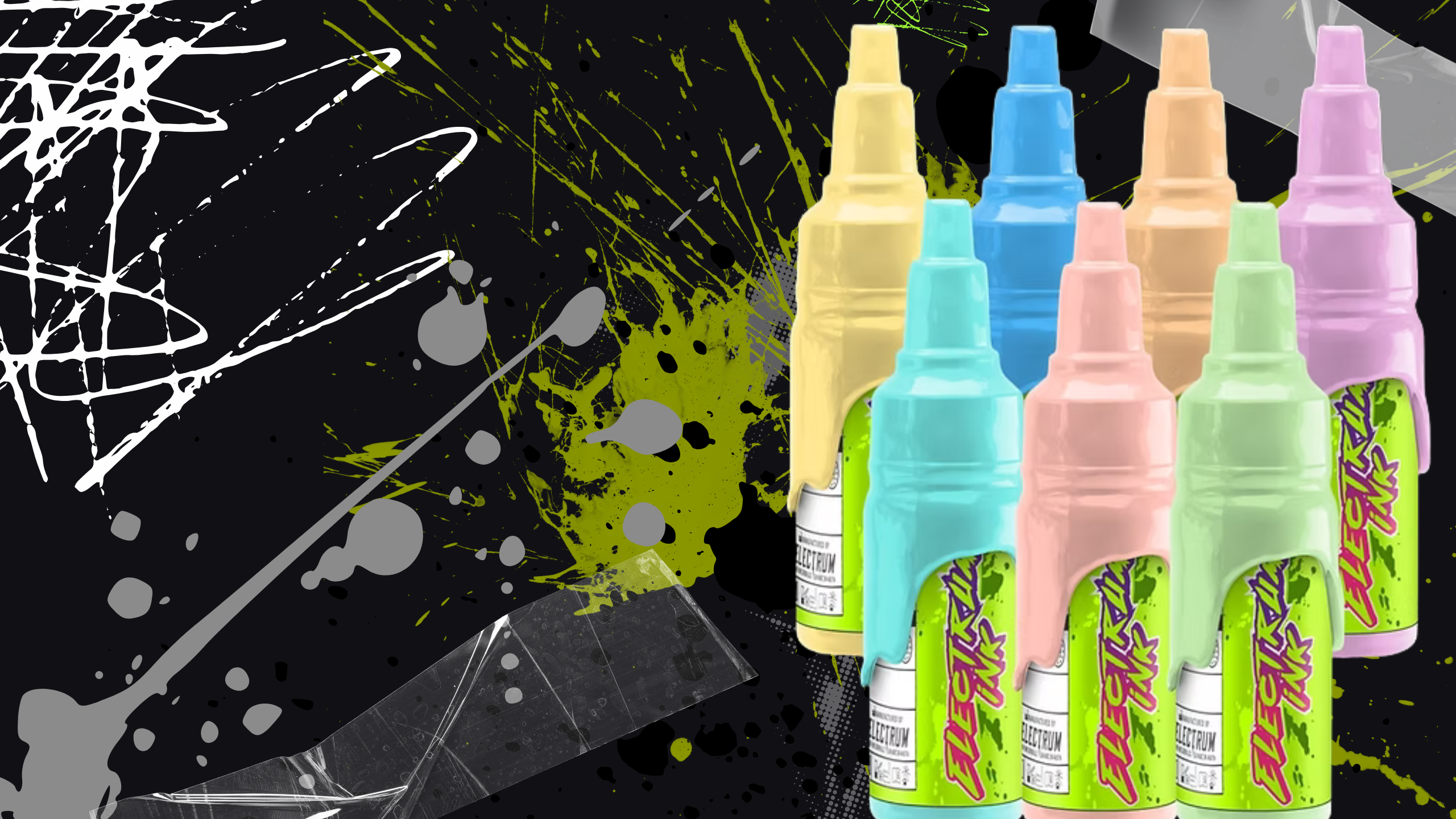 Kawaii Pastel Tattoo Ink Set – Electrum Ink