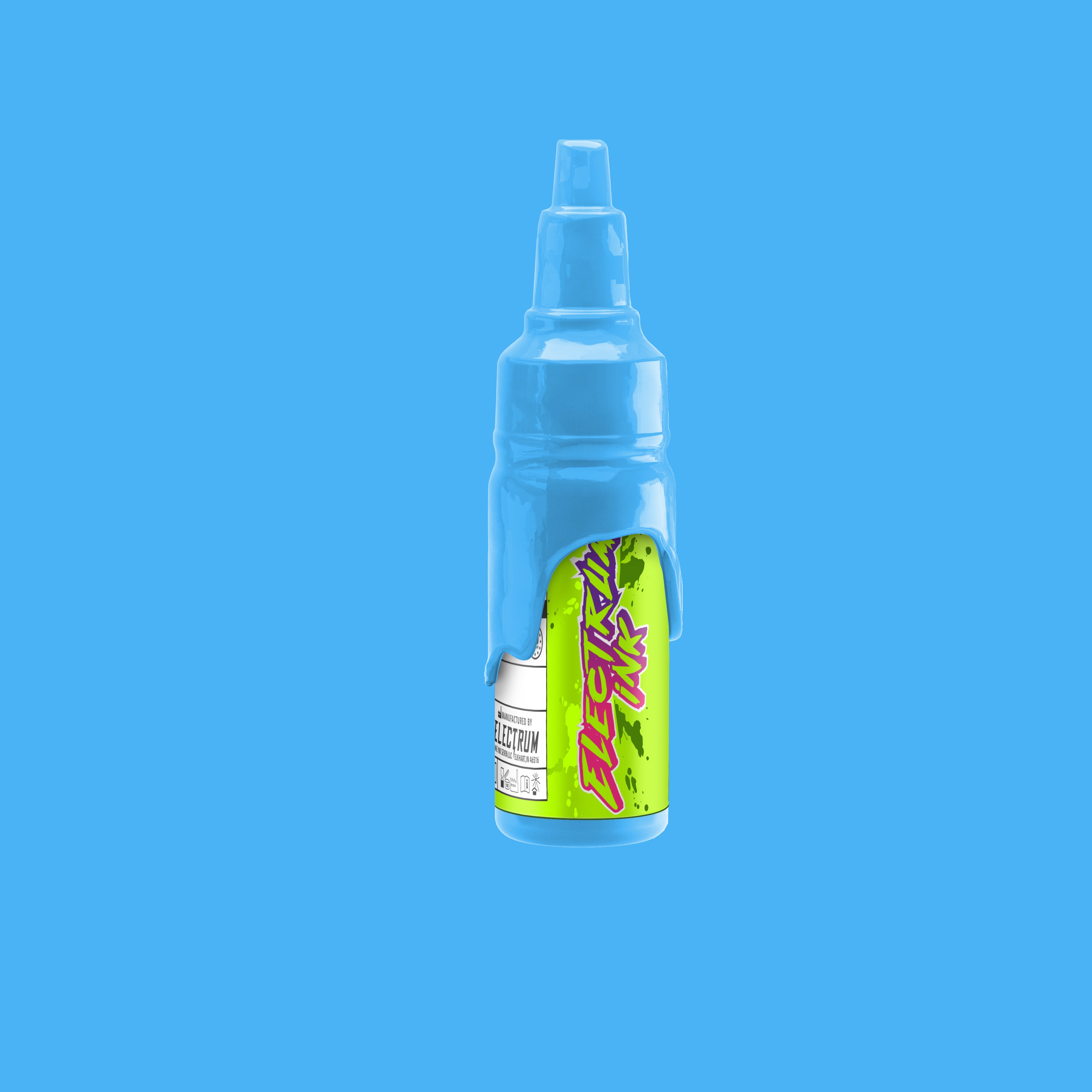 pastel blue tattoo ink