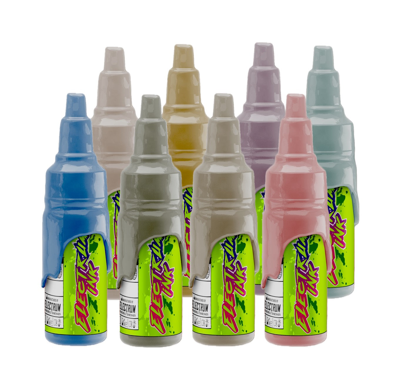 8 Color Cowpoke Muted Tattoo Ink Set – Electrum Ink